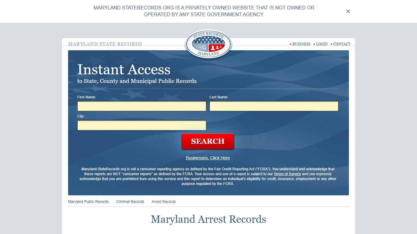 Maryland Arrest Records | StateRecords.org