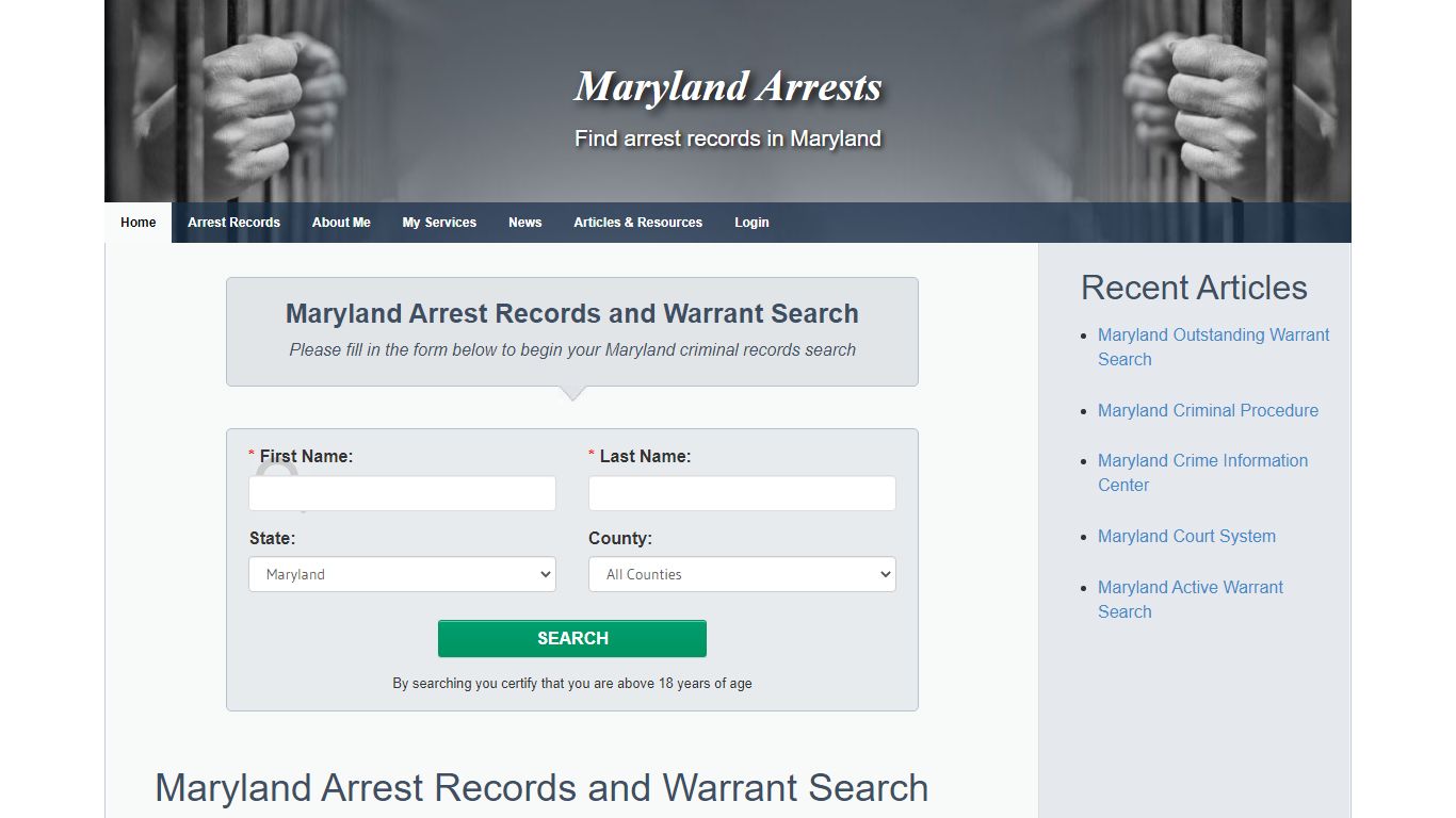 Maryland Arrests